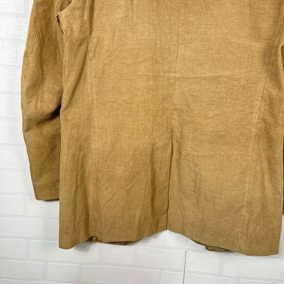 Alan Flusser Mens Corduroy blazer Size 42L Cotton Tan Brown Sport Coat - Picture 13 of 15